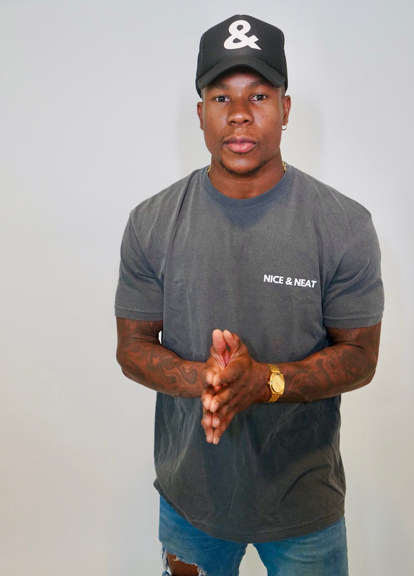 NICE & NEAT VINTAGE GREY TEE