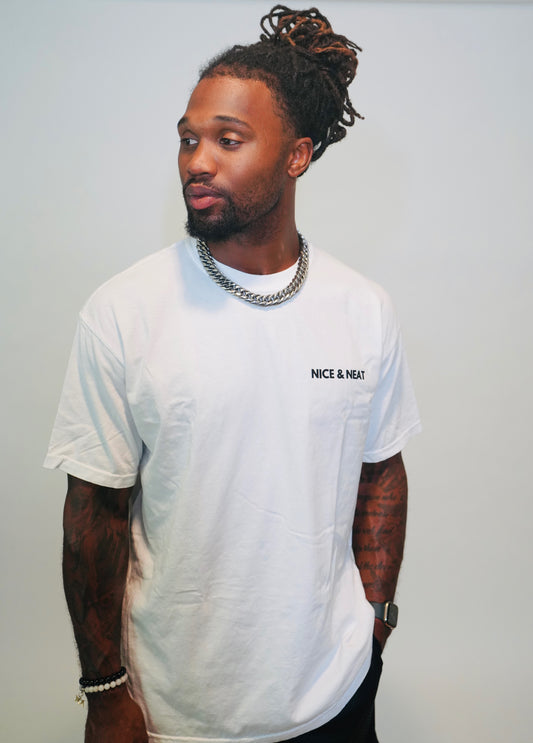 NICE & NEAT VINTAGE WHITE TEE